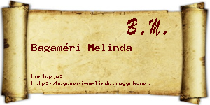 Bagaméri Melinda névjegykártya