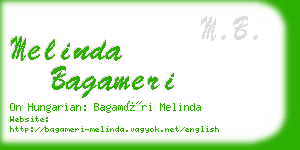 melinda bagameri business card